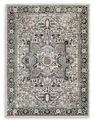 Gregmoore 5'2" x 6'10" Washable Rug - Multi