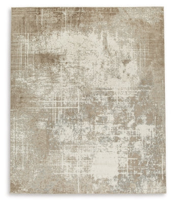 Grifflain 7'10" x 10'3" Washable Rug - Tan/Brown/Gray