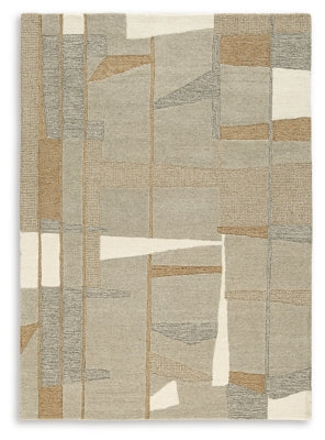 Abbotton 5' x 7' Rug - Taupe/Gray/Caramel