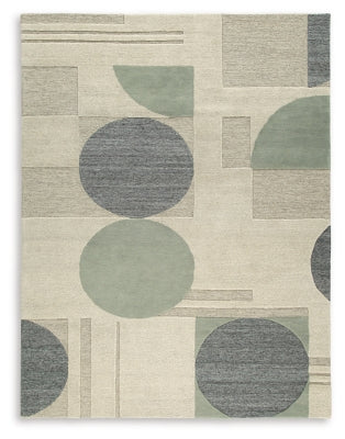 Dallane 8' x 10' Rug - Linen/Blue/Green