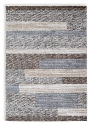 Alfombra Sethburn de 8' x 10' - Crema/Marrón/Gris