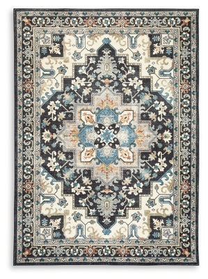 Alfombra lavable Leninston de 5' x 7'