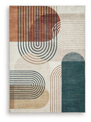Farrendale Washable 5' x 7' Area Rug