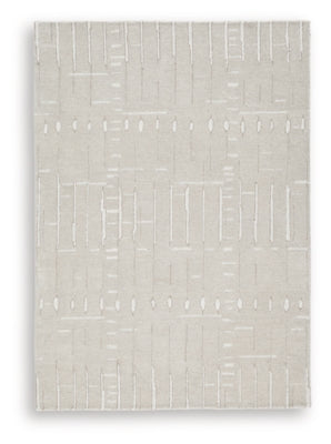 Wolbert 5' x 7' Area Rug - Tan/Ivory