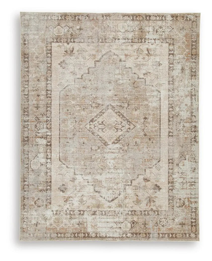 Livdon Washable Large Rug - Brown/Beige/Gray