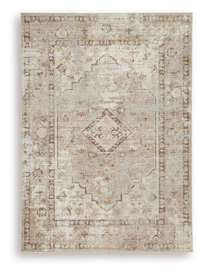 Livdon Washable Medium Rug - Brown/Beige/Gray