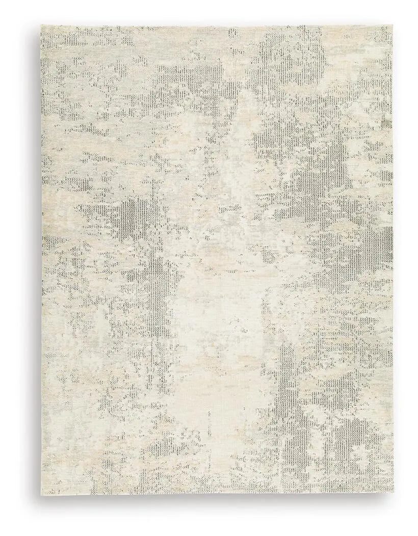 Raif Large Rug - Gray/White/Cream