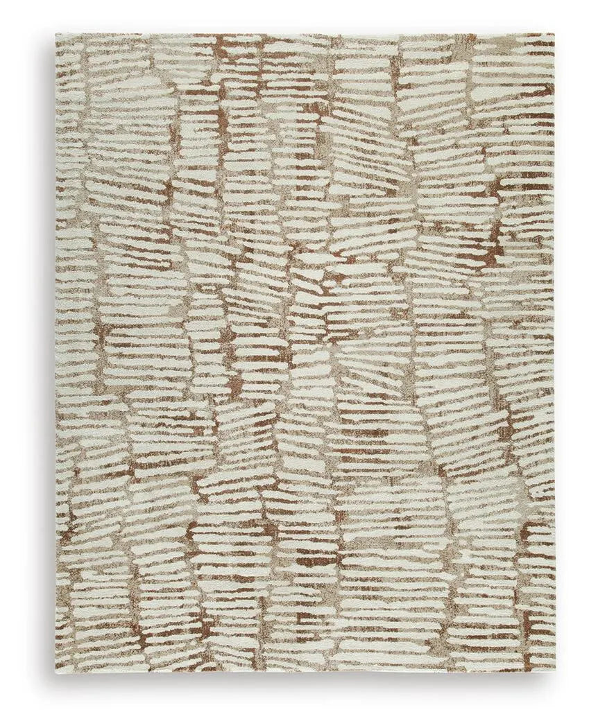 Uduak Large Rug - Cream/Tan/Rust