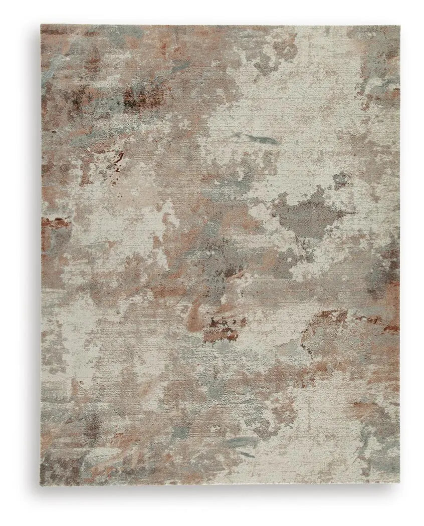 Alfombra grande Jadenburg - Crema/Gris/Siena