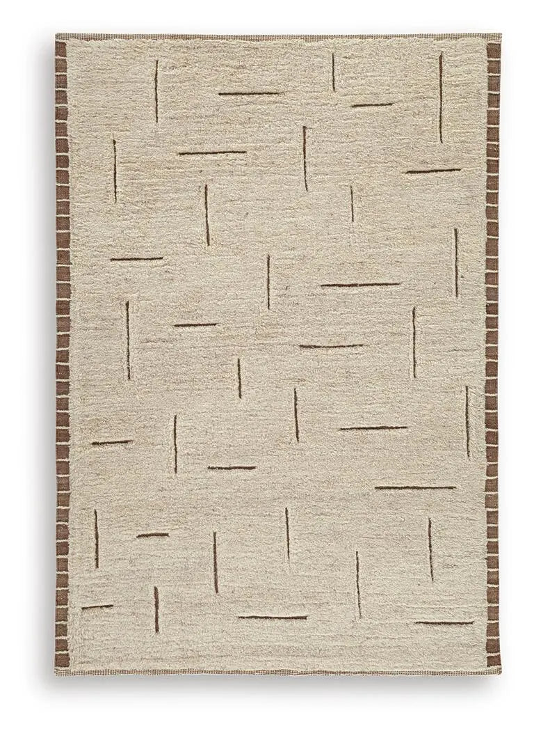 Clayman Medium Rug - Beige/Brown