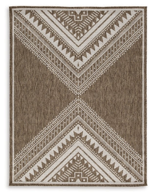 Dunsler 8' x 10' Rug - Brown/Cream