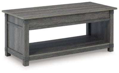 Freedan Lift-Top Coffee Table - Grayish Brown
