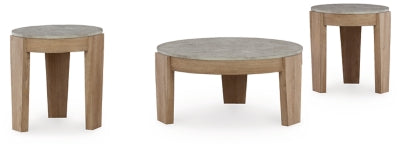 Guystone Table (Set of 3) - Light Brown