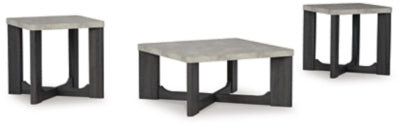 Sharstorm Table (Set of 3) - Two-tone Gray