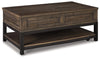 Mesa de centro Johurst con tapa elevable