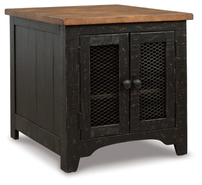 Mesa auxiliar Valebeck - Negro/Marrón