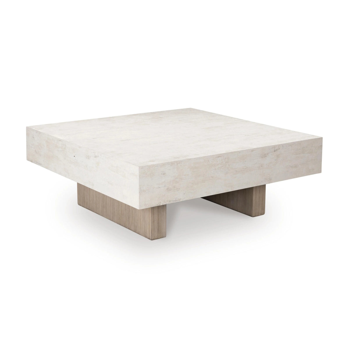 Mesa de centro Jorlaina - Marrón grisáceo claro