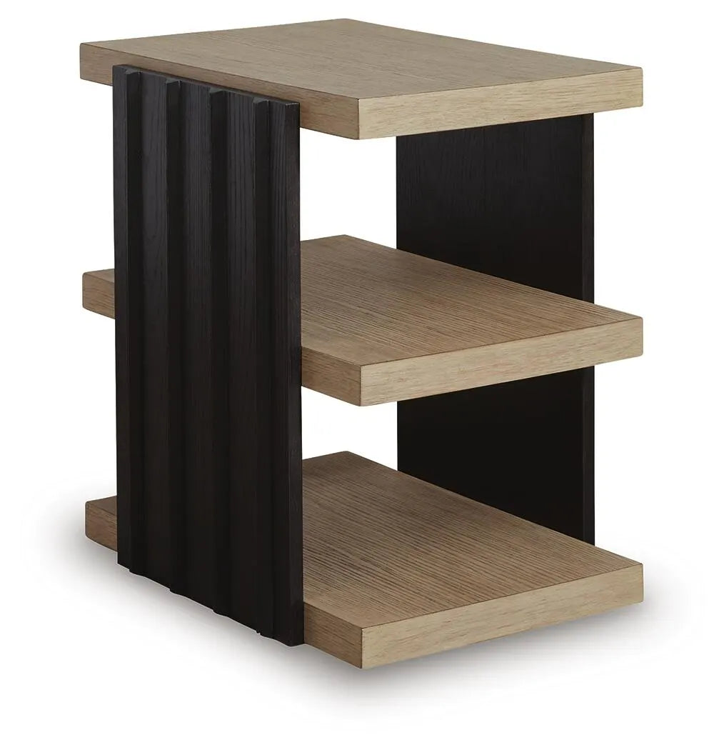 Rylandyn End Table - Black/Light Brown