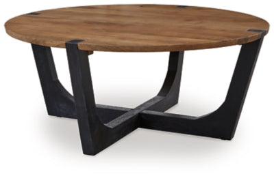 Hanneforth Coffee Table - Brown/Black