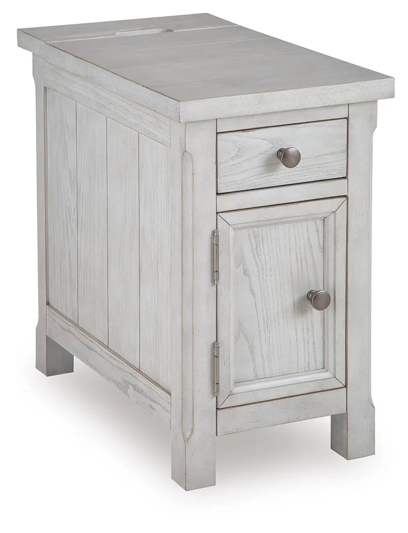 Robbinsdale Chairside End Table - Antique White