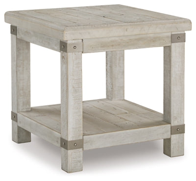 Carynhurst End Table - White Wash Gray