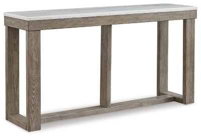 Mesa de sofá Loyaska - Marrón/Marfil