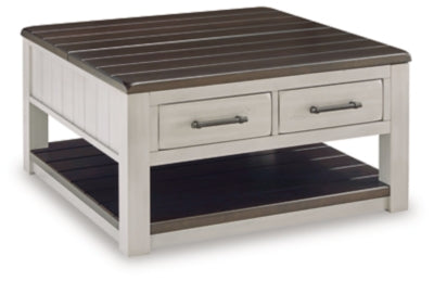 Darborn Lift-Top Coffee Table - Gray/Brown