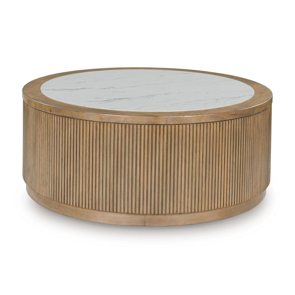Mesa de centro Camdill - Marrón claro/blanco