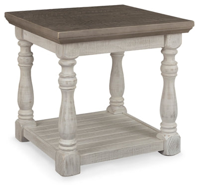 Havalance End Table - Gray/White