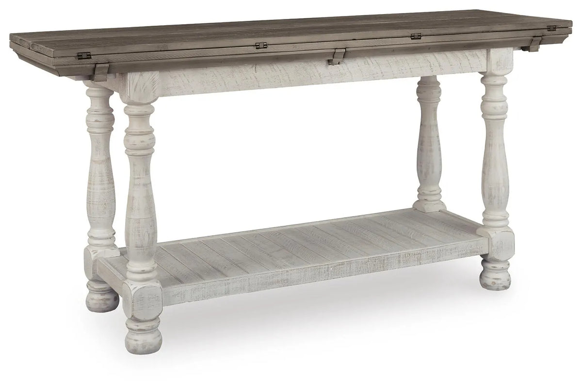 Havalance Sofa/Console Table - Gray/White