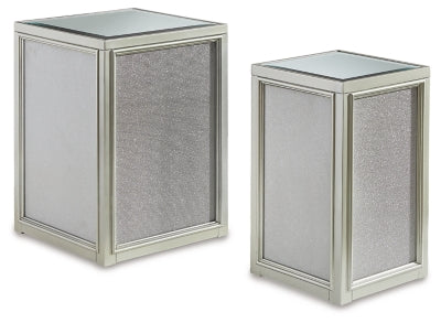 Traleena Nesting End Table (Set of 2) - Silver Finish