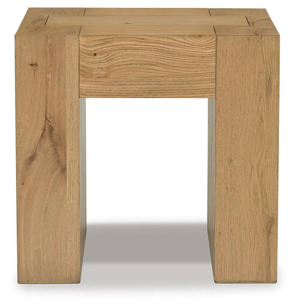 Bracken End Table - Light Brown