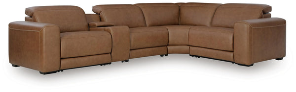 Rally-Up 5-Piece Power Reclining Sectional with Console