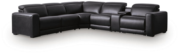 Rally-Up 6-Piece Power Reclining Sectional with Console