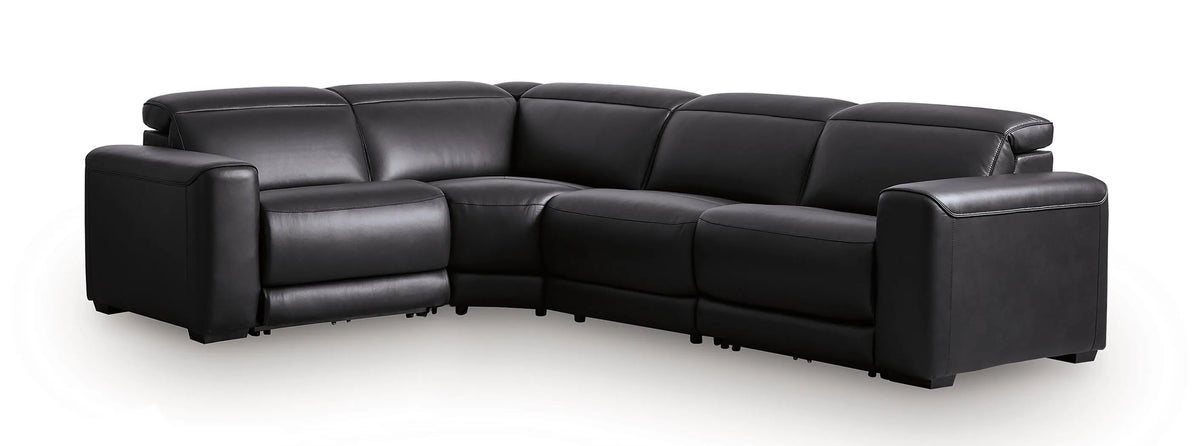 Rally-Up 4-Piece Power Reclining Sectional - Onyx