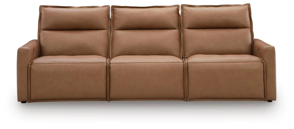 Arrington 3-Piece Power Reclining Sectional - Butternut