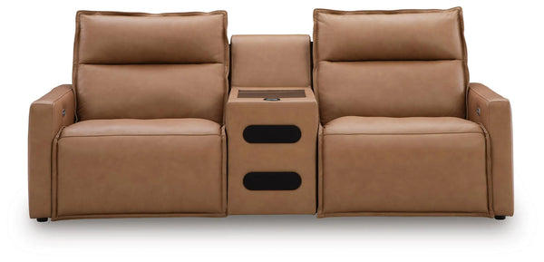 Arrington 3-Piece Power Reclining Sectional with Audio Console