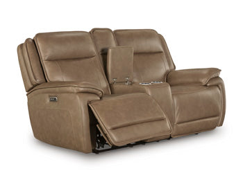 Loveseat reclinable eléctrico Malcesine con consola