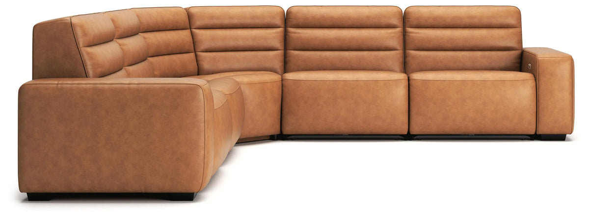 Modero 5-Piece Power Reclining Sectional - Toffee