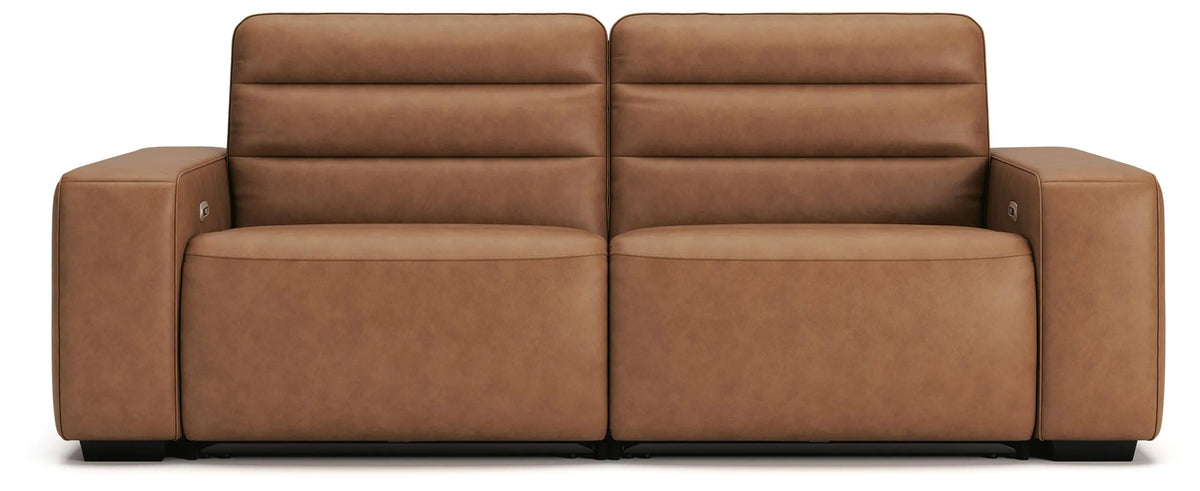 Modero 2-Piece Power Reclining Sectional Loveseat - Toffee