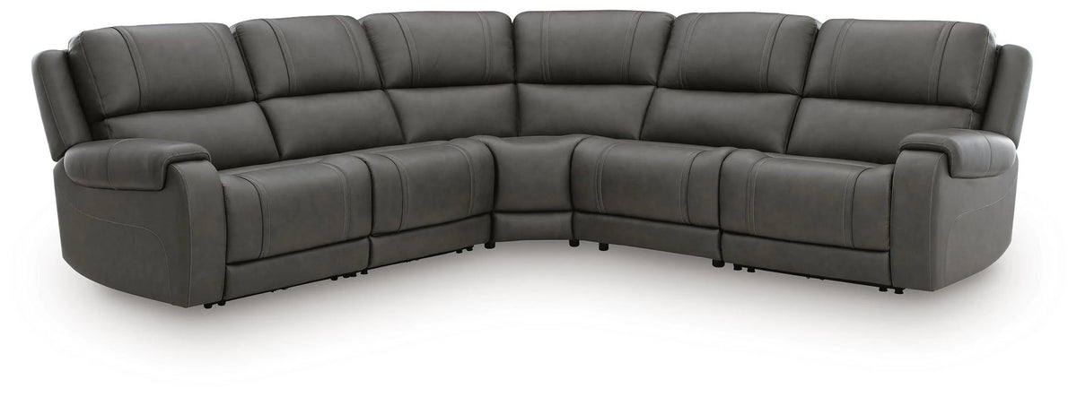 Seccional reclinable eléctrico de 5 piezas 5Z-Harrenhurst - Ancla