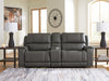 5Z-Harrenhurst 3-Piece Power Reclining Sectional Loveseat with Console