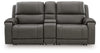 5Z-Harrenhurst 3-Piece Power Reclining Sectional Loveseat with Console