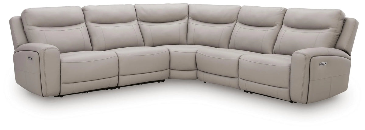 Gravier 5-Piece Power Reclining Sectional - Gray