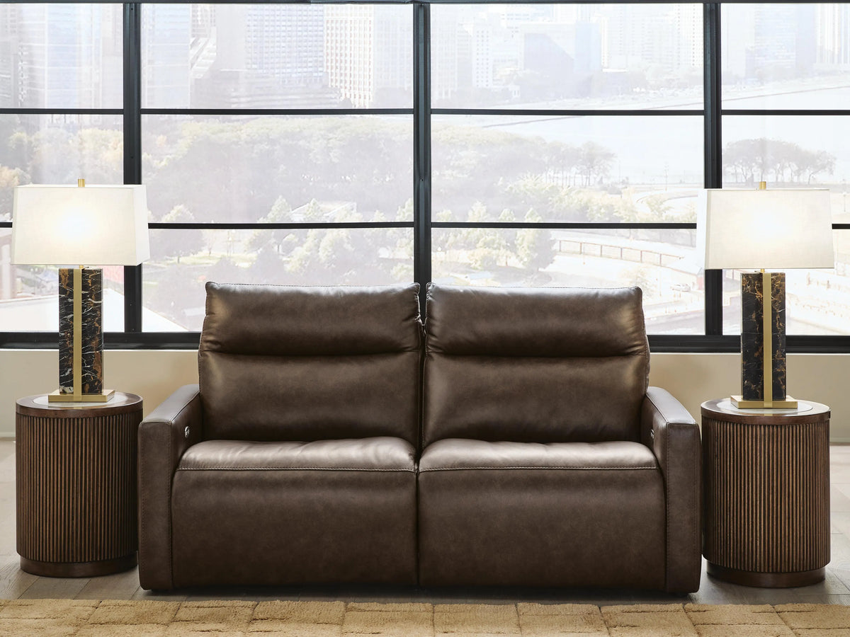 ModZ 2-Piece Power Reclining Sectional Loveseat - Chocolate