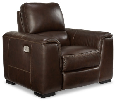 Alessandro Power Recliner - Walnut