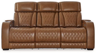 Boyington Power Reclining Sofa - Caramel