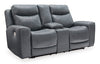 Loveseat reclinable eléctrico Mindanao con consola