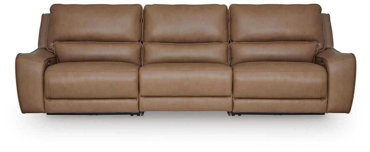 Silverbrooke 3-Piece Power Reclining Sectional - Caramel
