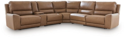 Silverbrooke 6-Piece Reclining Sectional with Storage Console